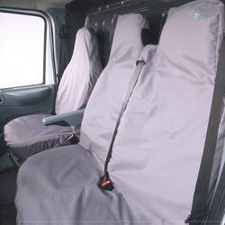 Fiat Ducato 2002 onwards Town and Country Commercial Van Front 3 Seat Covers Set