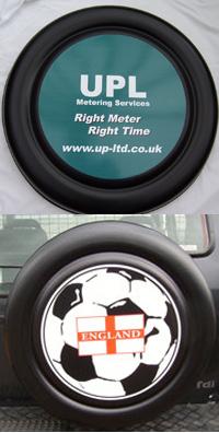 Land Rover 90   110 defender 1985 to 2007 Custom Printed 4x4 Spare Wheel Covers