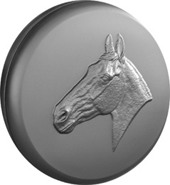 Ssangyong Kyron all models Horse Head Moulded 4x4 Wheel Cover