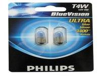 Philips Blue Vision Sidelight Bulbs - H6W twin pack